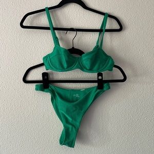 aerie green bikini